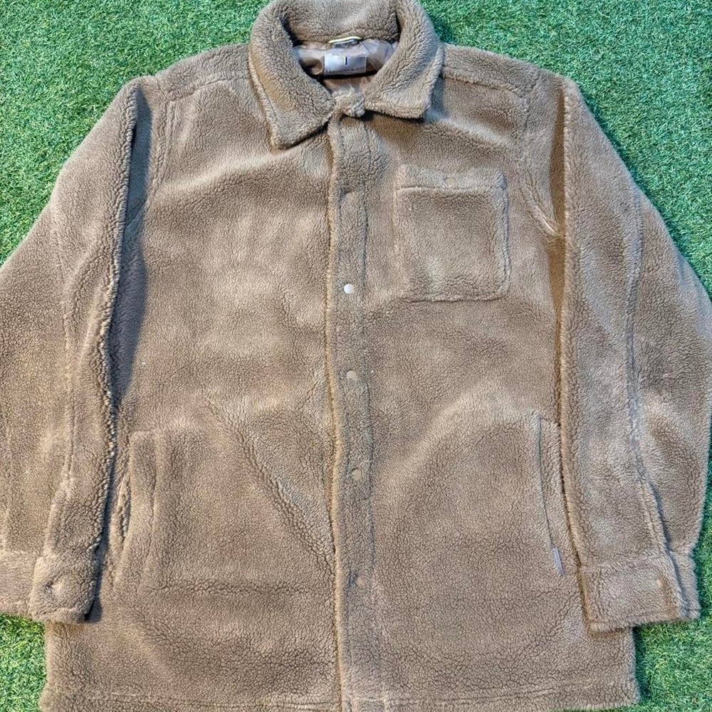 Larsson & Co Brown Sherpa Fleece Jacket – Size M